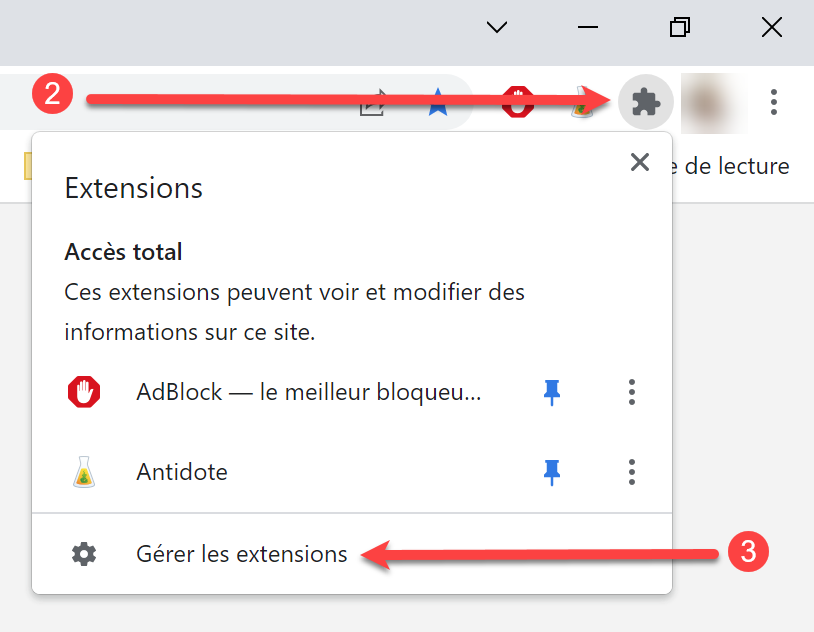 Comment Désactiveractiver Une Extension Sur Votre Navigateur